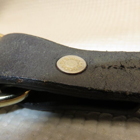 Dooney & Bourke DB Vintage Nikki Black Gold Signature Logo Shoulder Satchel Bag - Picture 14 of 14